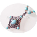 Bohemian Turquoise perles pendentif collier bijoux